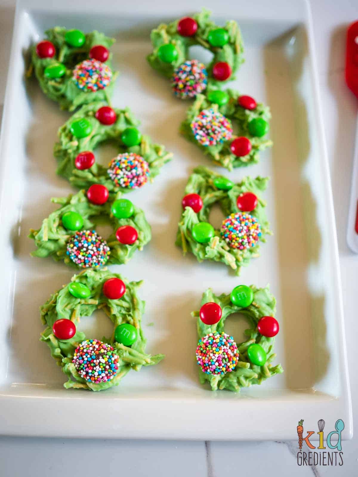 Chocolate Christmas Wreaths - Kidgredients