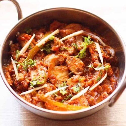 Kadai Mushroom Recipe