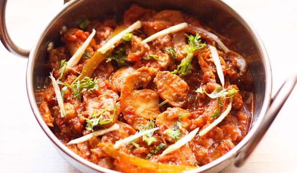 Kadai Mushroom Recipe