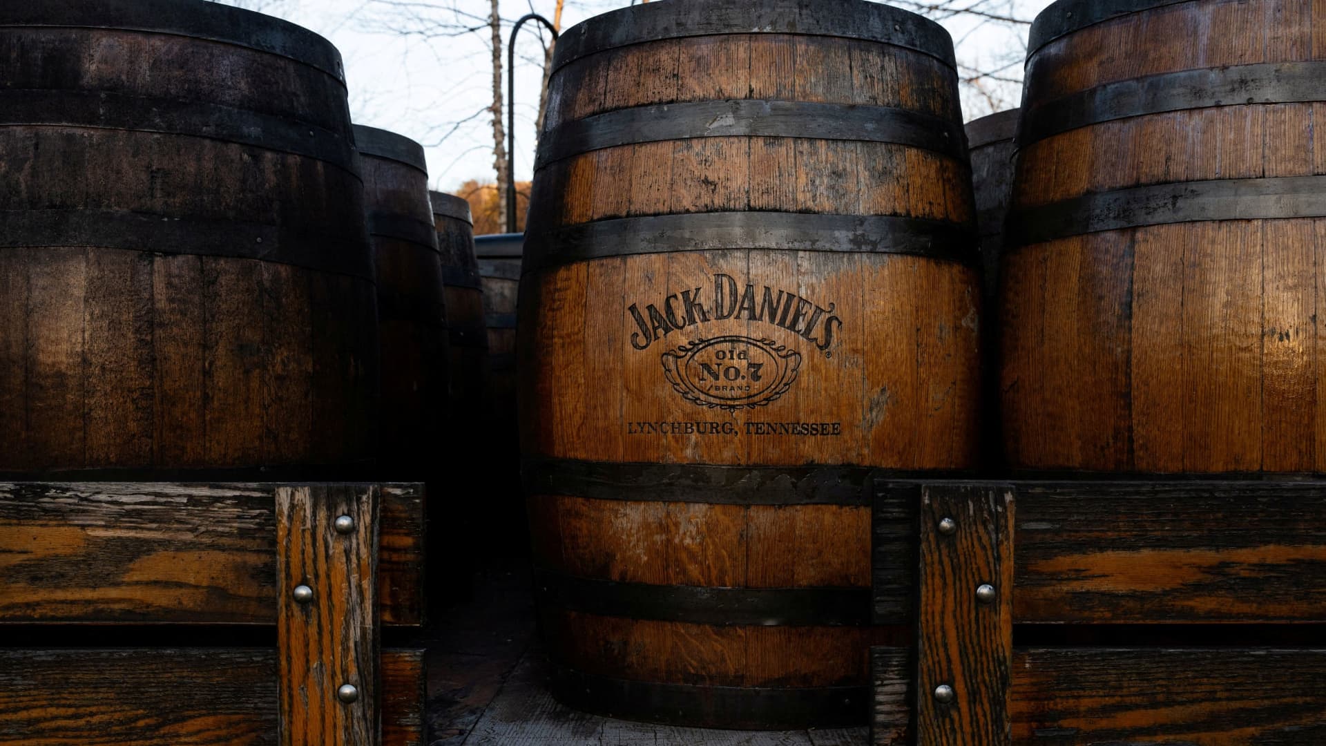 Whiskey barrels contributing to US Spirits Exports Record 2024