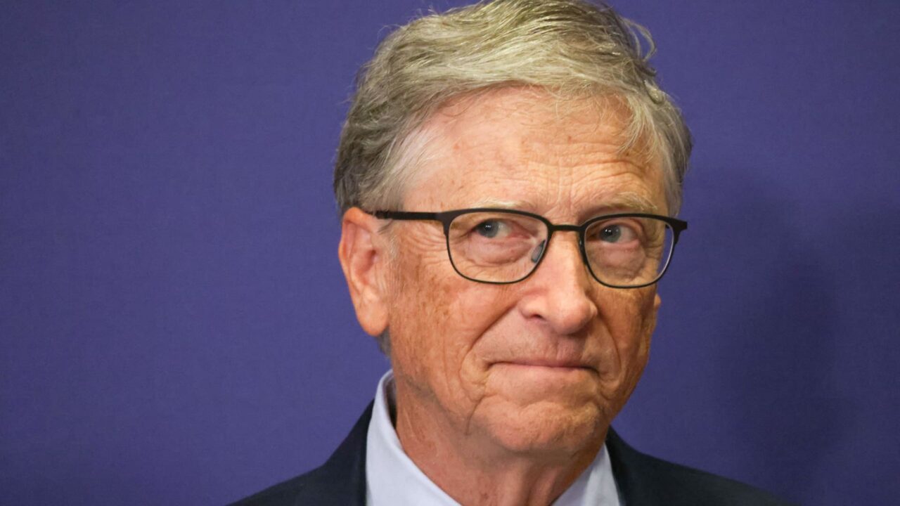 Bill Gates speaking about philanthropy