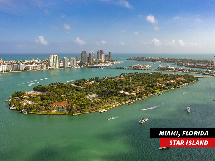Star Island Miami where Gloria Estefan Diddy properties were located