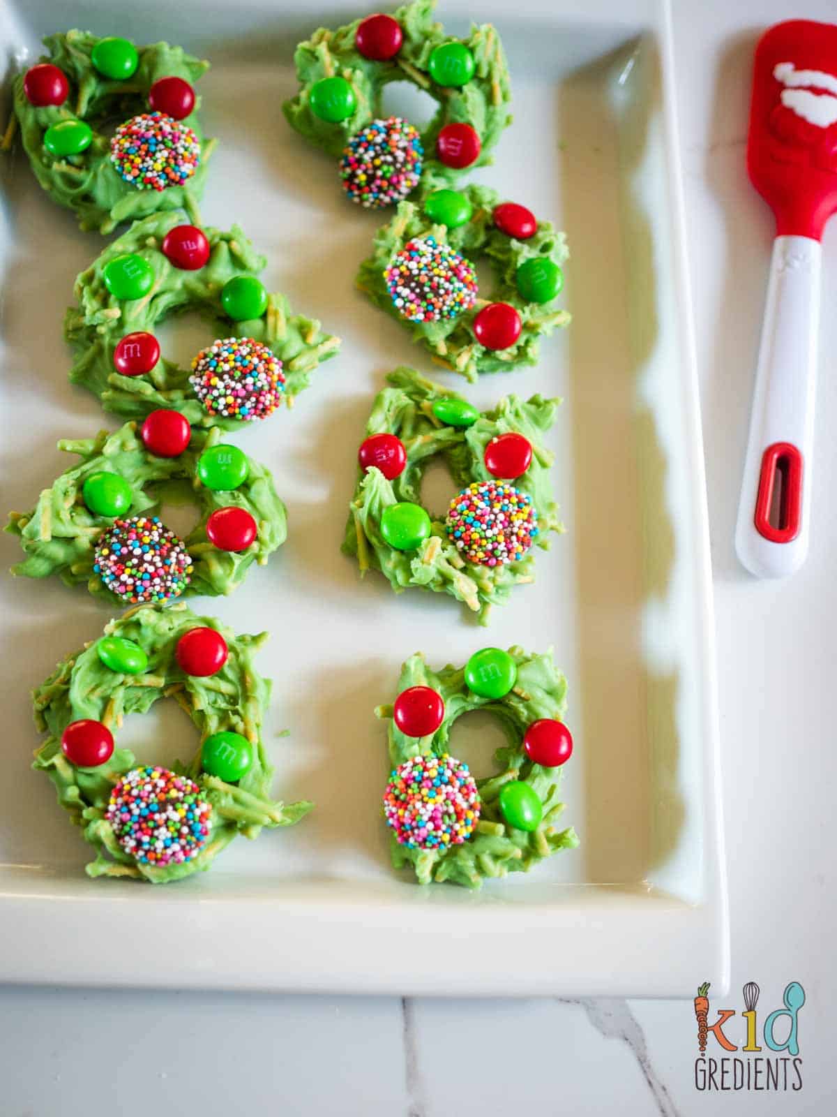 Chocolate Christmas Wreaths - Kidgredients