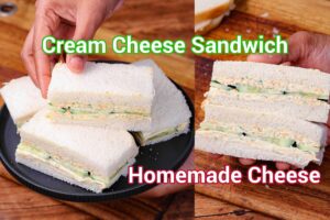 Cream Cheese Sandwich Recipe - Kids Lunch Box Snack