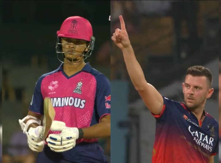Yashasvi Jaiswal Angry With Josh Hazlewood After Fiery Send-off During RCB vs RR IPL 2025 Game. Watch