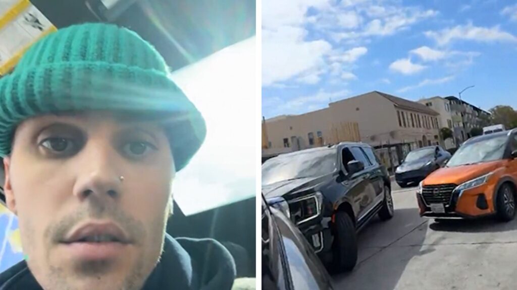 Justin Bieber Films Paparazzi Following Him by Car on Instagram Live Justin Bieber Films Paparazzi Following Him by Car on Instagram Live