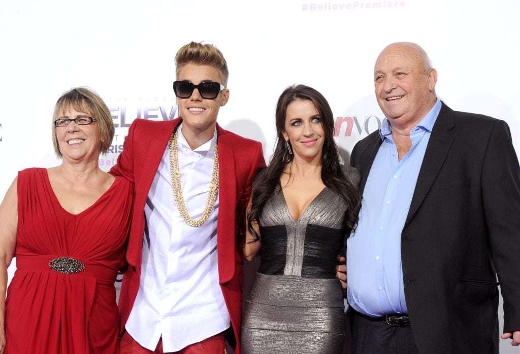 Justin Bieber Mourns Grandfather Bruce Dale's Passing: A Touching Tribute to Family Legacy Justin Bieber with family at Believe premiere