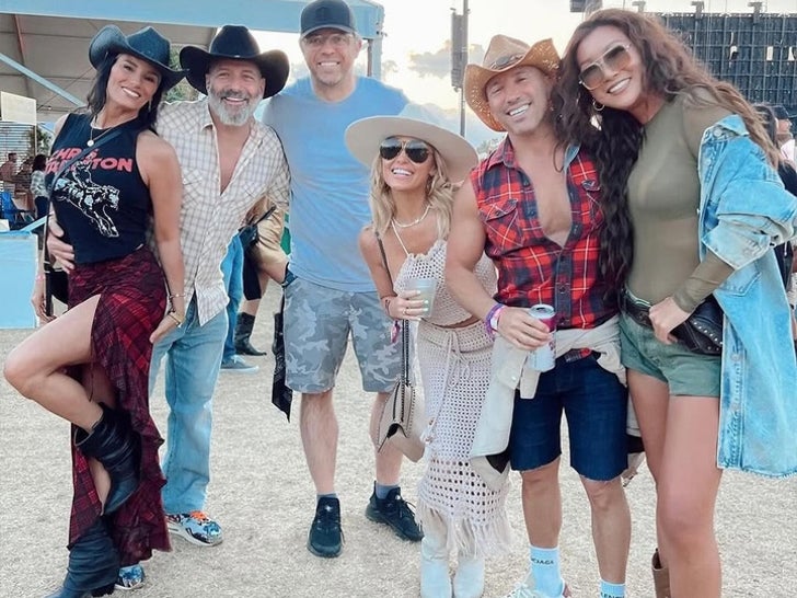 Stagecoach Festival Celebrity Appearances: Hollywood Stars Go Country 2024 Reality TV stars at Stagecoach Festival showing off western outfits