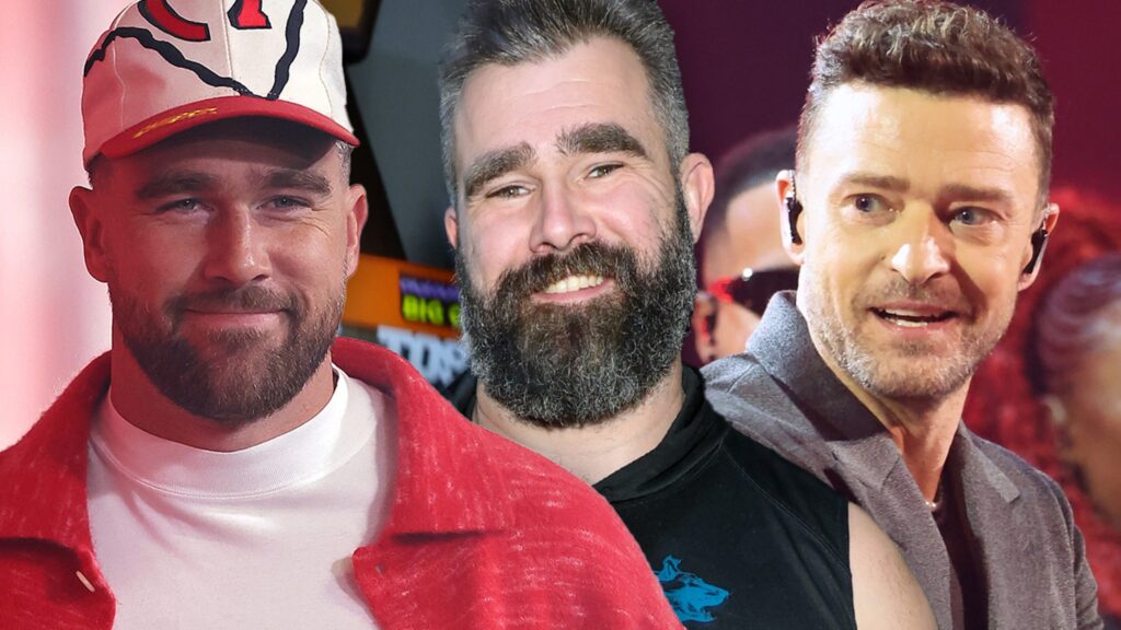 Travis and Jason Kelce Have Boys Weekend in Vegas With Justin Timberlake