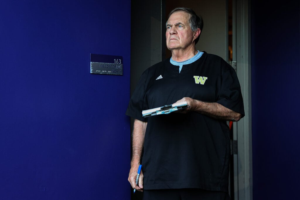 Bill Belichick Girlfriend: Everything to Know About 24-Year-Old Jordon Hudson Bill Belichick watching college football game