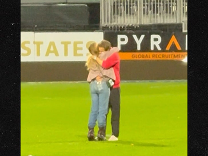 Blake Lively & Ryan Reynolds Celebrate Wrexham's Historic Promotion with Intimate Moment Blake Lively interacting with Wrexham fans