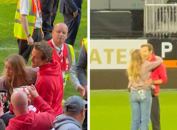 Blake Lively & Ryan Reynolds Share Intimate Kiss After Wrexham's Promotion
