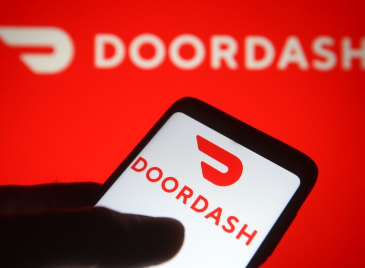DoorDash app on phone