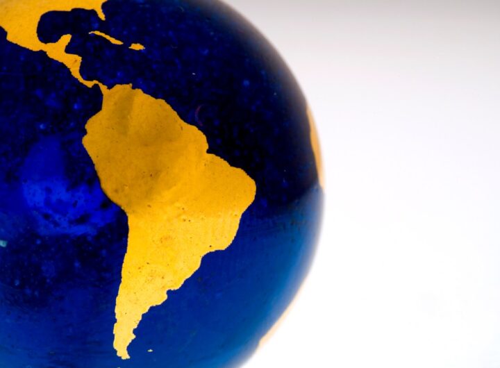 Globe Detail, South America