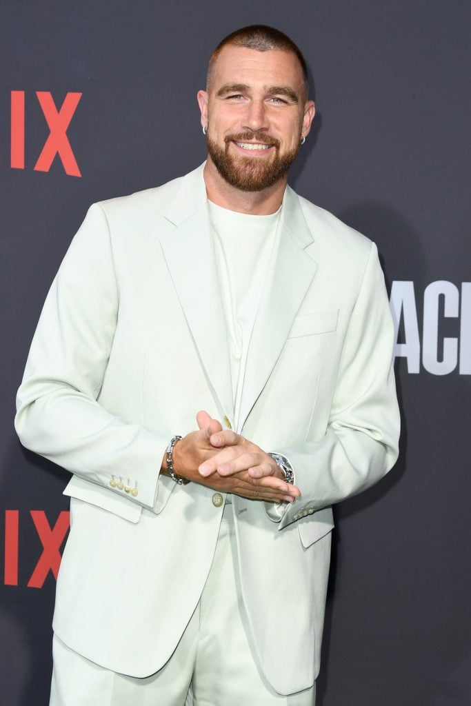 Travis Kelce’s Barber Addresses Hair Transplant Rumors Travis Kelce at Netflix's Quarterback Premiere