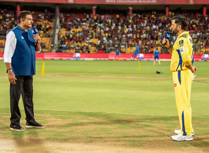 "Let It Be...": MS Dhoni Drops One-Liner After Ravi Shastri's Big Question At RCB vs CSK Toss Time