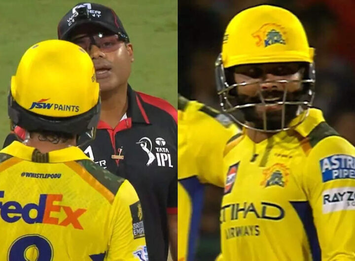 Drama in Bengaluru! Jadeja confronts umpire after CSK batter Dewald Brevis denied DRS - Watch | Cricket News