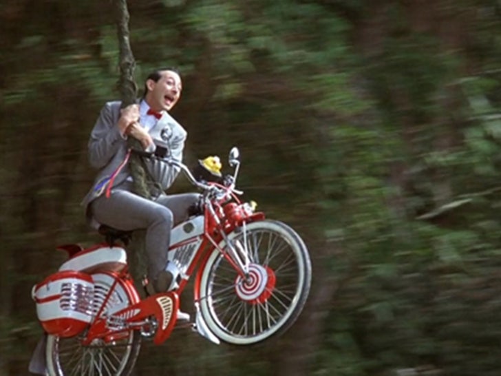 Another view of Pee-wee's bicycle