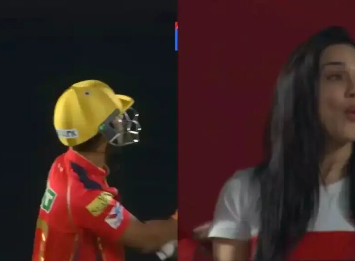 Punjab Kings batter sends ball flying out of Dharamsala (stadium) – see Preity Zinta’s epic reaction