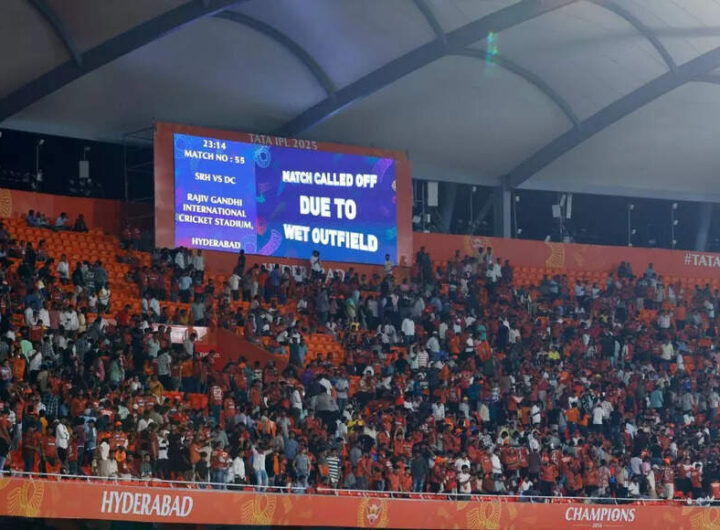 SRH vs DC: Match called off due to wet outfield, Sunrisers officially knocked out of IPL 2025 playoff race | Cricket News