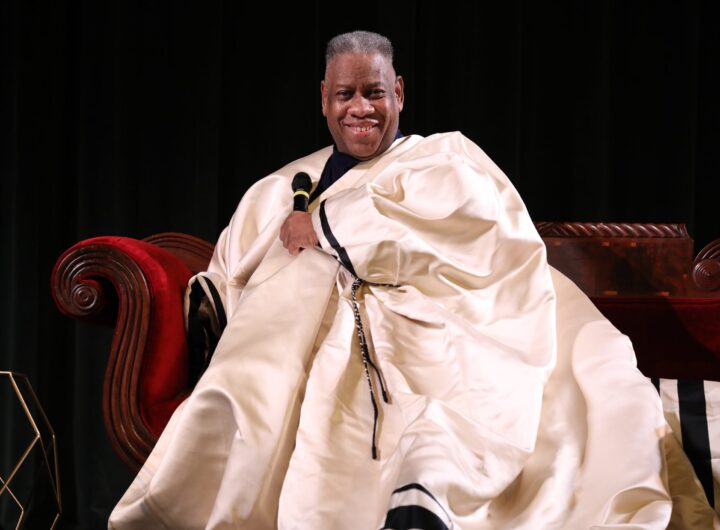 Andre Leon Talley speaks during