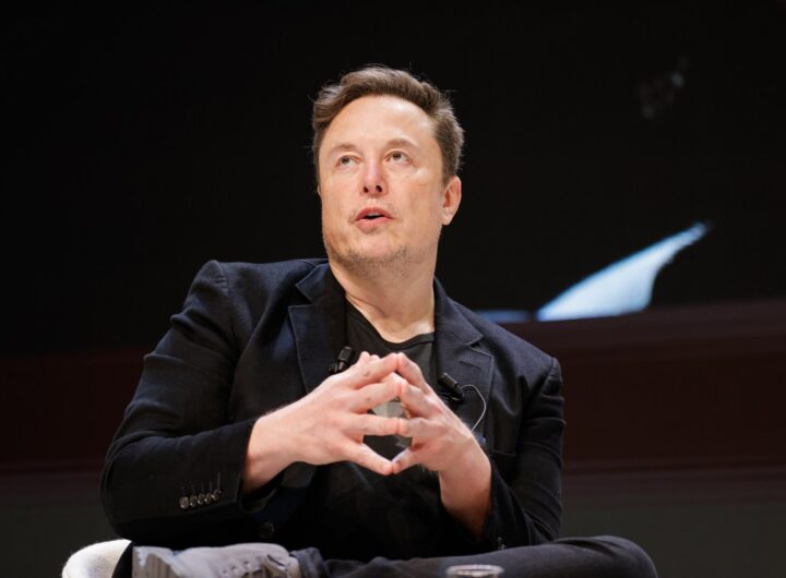 Chief Technology Officer of X Elon Musk speaks onstage during the "Exploring the New Frontiers of Innovation: Mark Read in Conversation with Elon Musk"