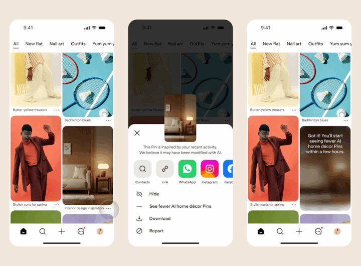 Pinterest will now tell you when you’re looking at AI-generated content